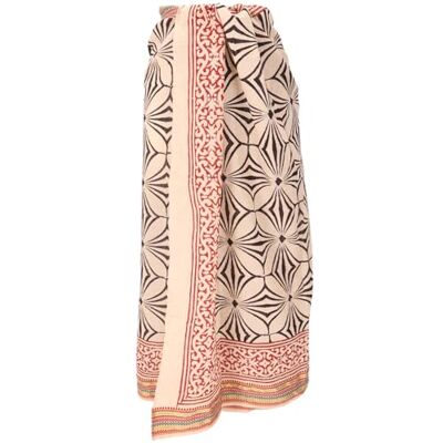 GURU SHOP Lichte sarong, handbedrukte katoenen sjaal, kleurencombinatie, heren/dames, meerkleurig, katoen, maat: één maat, 190 x 120 cm 190*120 cm GURU SHOP Lichte sarong, handbedrukte katoenen sjaal, kleurencombinatie, heren/dames, meerkleurig, katoen, maat: één maat, 190 x 120 cm 190*120 cm