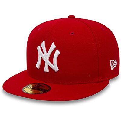 New Era New York Yankees 59fifty Cap Mlb Basic Red/White 6 7/8-55cm New Era New York Yankees 59fifty Cap Mlb Basic Red/White 6 7/8-55cm