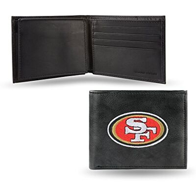 Rico Industries NFL Embroidered Leather Billfold Wallet, San Francisco 49ers,Team Color,3.25 x 4.25-inches Rico Industries NFL Embroidered Leather Billfold Wallet, San Francisco 49ers,Team Color,3.25 x 4.25-inches