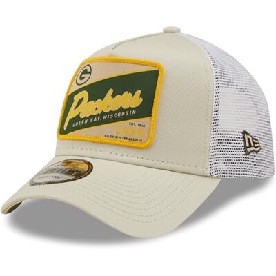 New Era A-Frame Trucker Cap Green Bay Packers Stone beige New Era A-Frame Trucker Cap Green Bay Packers Stone beige