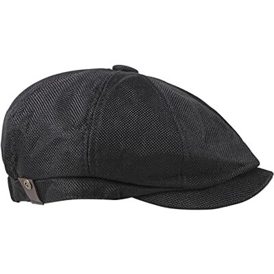 FBBULES Platte Caps 8 Panelen Gatsby Hoed Peaky Visgraat Pet Gavroche Baker Boy Ierse Hoeden Fashion Ivy voor Mannen Vrouwen met Elastische Band Zwart One Size FBBULES Platte Caps 8 Panelen Gatsby Hoed Peaky Visgraat Pet Gavroche Baker Boy Ierse Hoeden Fashion Ivy voor Mannen Vrouwen met Elastische Band Zwart One Size