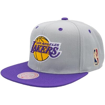 Mitchell & Ness NBA/HWC Special Snapback, Lakers, Grijs/Paars, één maat Eén maat Mitchell & Ness NBA/HWC Special Snapback, Lakers, Grijs/Paars, één maat Eén maat