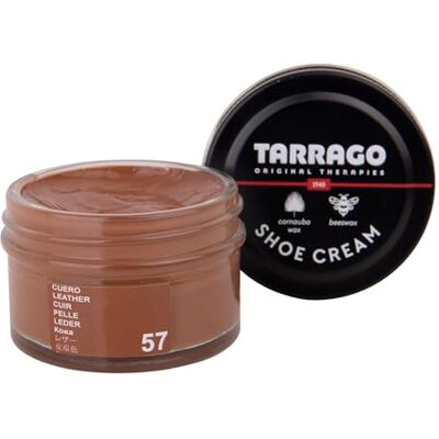 Tarrago Shoe Cream Beschermende crème voor leren schoenen, schoenverzorging, voedt, herstelt en beschermt 50 ml, (57) Leer 50 ml Tarrago Shoe Cream Beschermende crème voor leren schoenen, schoenverzorging, voedt, herstelt en beschermt 50 ml, (57) Leer 50 ml
