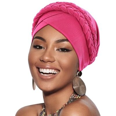 DRESHOW Winterhoeden voor dames, balaclava gebreide beanie schedel pet met trekkoord hoed sjaal met capuchon, 1 pc dubbel gedraaid vlecht: roze roze, Eén maat Eén maat DRESHOW Winterhoeden voor dames, balaclava gebreide beanie schedel pet met trekkoord hoed sjaal met capuchon, 1 pc dubbel gedraaid vlecht: roze roze, Eén maat Eén maat