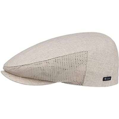 Lipodo linnen flatcap Newsie pet voor heren, Beige 61 Lipodo linnen flatcap Newsie pet voor heren, Beige 61