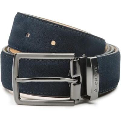 Riemen & Co DTCH.FIT Oliver Suède riem, verstelbare gesp van rood brons, 3,5 cm breed, Blauw 85cm (Totale gürtellänge 100cm) Riemen & Co DTCH.FIT Oliver Suède riem, verstelbare gesp van rood brons, 3,5 cm breed, Blauw 85cm (Totale gürtellänge 100cm)