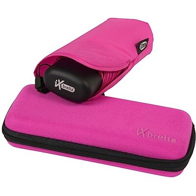 iX-brella Super mini-zakparaplu van in etui, Neon Roze. iX-brella Super mini-zakparaplu van in etui, Neon Roze.