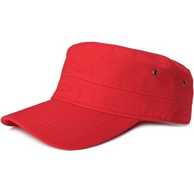 styleBREAKER Militaire honkbalpet van robuust katoenen linnen, verstelbaar, uniseks, 04023020, Rood One Size styleBREAKER Militaire honkbalpet van robuust katoenen linnen, verstelbaar, uniseks, 04023020, Rood One Size