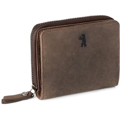 Berliner Bags Sara Portemonnee, kleine lederen portemonnee met TÜV-geteste RFID-bescherming, inclusief geschenkdoos voor dames, bruin (espresso), één maat, vintage Berliner Bags Sara Portemonnee, kleine lederen portemonnee met TÜV-geteste RFID-bescherming, inclusief geschenkdoos voor dames, bruin (espresso), één maat, vintage