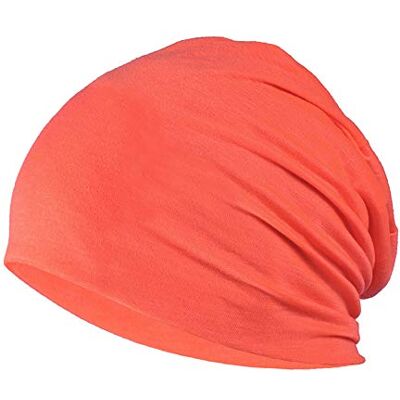 YOFASEN Slouchy muts, , chemopet, katoenen tulband, hoed, stretch, moslim sjaal voor vrouwen, mannen, Oranje Eén maat YOFASEN Slouchy muts, , chemopet, katoenen tulband, hoed, stretch, moslim sjaal voor vrouwen, mannen, Oranje Eén maat