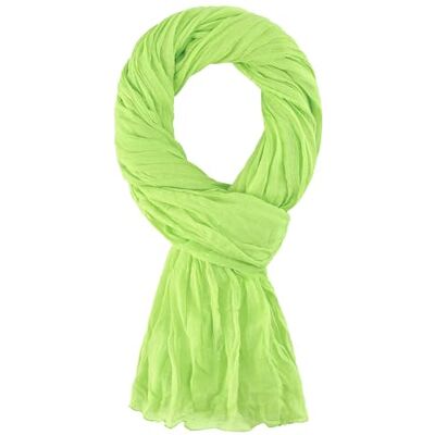 ALLEE DU FOULARD Sjaal, 100% katoen, afmetingen 200 x 110 cm, uniseks, meer dan 50 effen kleuren, Lime groen 110 x 200 cm ALLEE DU FOULARD Sjaal, 100% katoen, afmetingen 200 x 110 cm, uniseks, meer dan 50 effen kleuren, Lime groen 110 x 200 cm