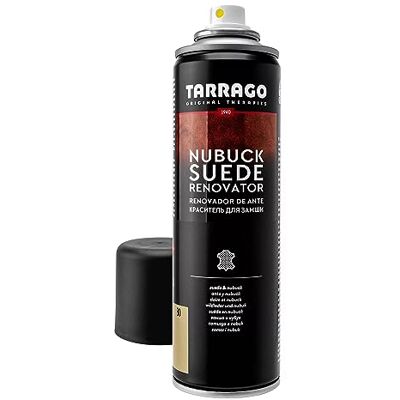 Tarrago Suede Renovator Spray 250 ml Spray voor leer, nubuck, suède en fluweel uniseks schoenen of supplement, 30 beige, 25 cM 25 cM Tarrago Suede Renovator Spray 250 ml Spray voor leer, nubuck, suède en fluweel uniseks schoenen of supplement, 30 beige, 25 cM 25 cM