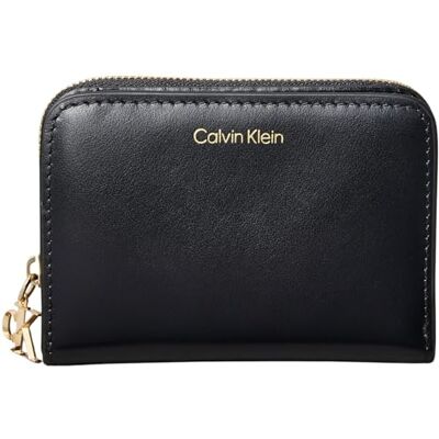 Calvin Klein CK Puller Medium Flap Zip Around LV04F1075G damesportemonnee, zwart (zwart), één maat, zwart (zwart), één maat Eén maat Calvin Klein CK Puller Medium Flap Zip Around LV04F1075G damesportemonnee, zwart (zwart), één maat, zwart (zwart), één maat Eén maat