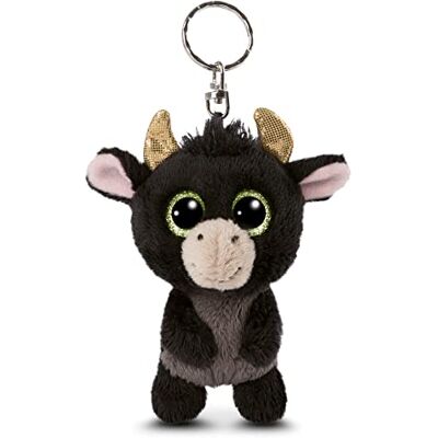 NICI Animal The Original Glubschis Toro Bubalu 9 cm pluche dier voor lanyards, rugzakken, sleutelhangers en voettrekker, hanger voor tas, kleur zwart, S, 47662 NICI Animal The Original Glubschis Toro Bubalu 9 cm pluche dier voor lanyards, rugzakken, sleutelhangers en voettrekker, hanger voor tas, kleur zwart, S, 47662