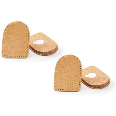 Kaps Hielkussens van kurk en leer (2 stuks), 2 stuks, zelfklevende inlegzolen voor schokabsorptie, verlichting en comfort van achillespeesontsteking, plantaardig gelooid, voor mannen en vrouwen, beige One Size Kaps Hielkussens van kurk en leer (2 stuks), 2 stuks, zelfklevende inlegzolen voor schokabsorptie, verlichting en comfort van achillespeesontsteking, plantaardig gelooid, voor mannen en vrouwen, beige One Size
