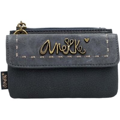 Anekke Portemonnee Winkel Coin Purse met klep Veelkleurig Donkerblauw Anekke Portemonnee Winkel Coin Purse met klep Veelkleurig Donkerblauw