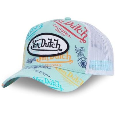Von Dutch Pet voor dames en heren, truckerpet, verstelbaar, groen, maat TU Eén maat Von Dutch Pet voor dames en heren, truckerpet, verstelbaar, groen, maat TU Eén maat