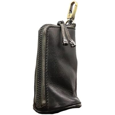 MiOYOOW Leren tas met ritssluiting voor middeleeuwse munten, draagbaar, vintage, voor geld, sleutels, munten, kleine voorwerpen, zwart, klassiek, zwart., klassiek MiOYOOW Leren tas met ritssluiting voor middeleeuwse munten, draagbaar, vintage, voor geld, sleutels, munten, kleine voorwerpen, zwart, klassiek, zwart., klassiek