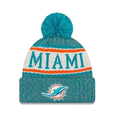 New Era On Field Beanie NFL Miami Dolphins Bommelmütze Knit New Era On Field Beanie NFL Miami Dolphins Bommelmütze Knit
