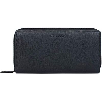 STILORD 'Dana' Portemonnee voor dames, leer, vintage, anti-RFID, portemonnee, grote hoes voor creditcards, munten, identiteitskaart, kleur: zwart, zwart., S, Portemonnee STILORD 'Dana' Portemonnee voor dames, leer, vintage, anti-RFID, portemonnee, grote hoes voor creditcards, munten, identiteitskaart, kleur: zwart, zwart., S, Portemonnee