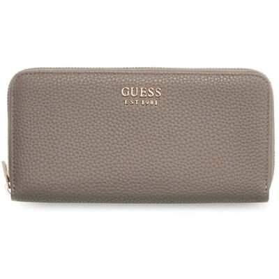 Guess Brenton SLG Portemonnee met ritssluiting Around Wallet Dark Taupe Guess Brenton SLG Portemonnee met ritssluiting Around Wallet Dark Taupe