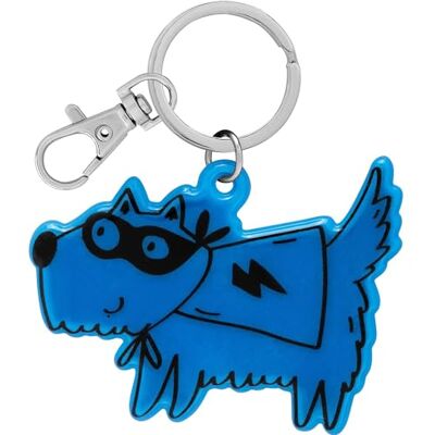 GRUSS & CO 70141 Neonreflector hond Neon reflector met sleutelhanger en karabijnhaak, reflectorhanger Reflector hanger Verjaardagscadeau voor kinderen terug naar school , Blauw, Hond ontwerp GRUSS & CO 70141 Neonreflector hond Neon reflector met sleutelhanger en karabijnhaak, reflectorhanger Reflector hanger Verjaardagscadeau voor kinderen terug naar school , Blauw, Hond ontwerp