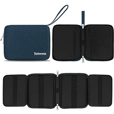 Betoores Horlogebandopslag, nylon horlogeband-organizer, houdt 20/40 horlogebandjes, waterdicht, opbergtas voor horlogeband, 20 Plaatsen- Marineblauw, Praktisch Betoores Horlogebandopslag, nylon horlogeband-organizer, houdt 20/40 horlogebandjes, waterdicht, opbergtas voor horlogeband, 20 Plaatsen- Marineblauw, Praktisch
