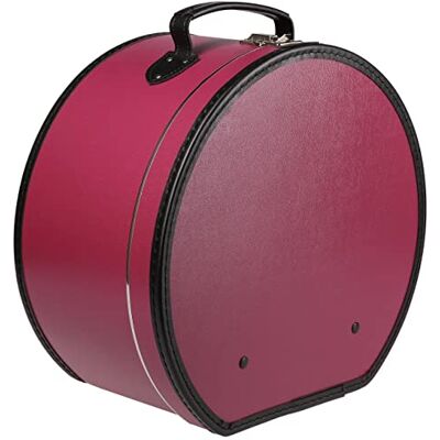 Lierys Ronde hoedendoos bordeauxrood 40 cm x 21 cm hoedendoos met kunstleer met slot koffer voor hoeden ook als decoratie voor het appartement Lierys Ronde hoedendoos bordeauxrood 40 cm x 21 cm hoedendoos met kunstleer met slot koffer voor hoeden ook als decoratie voor het appartement