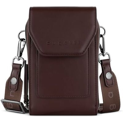 bugatti Almata schoudertas met smartphonevak, crossovertas voor dames, bruin S bugatti Almata schoudertas met smartphonevak, crossovertas voor dames, bruin S