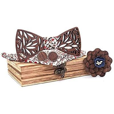 BEFORBIO Handgemaakte houten vlinderdas, chique en modieus, modieus accessoire of cadeau-idee, gemakkelijk verstelbaar, bloemig, eenheidsmaat Eén maat BEFORBIO Handgemaakte houten vlinderdas, chique en modieus, modieus accessoire of cadeau-idee, gemakkelijk verstelbaar, bloemig, eenheidsmaat Eén maat