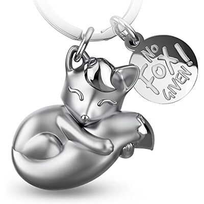 FABACH Foxy Foxy Fox sleutelhanger met gravure schattige vos sleutelhanger geluksbrenger voor vrouwen vos cadeau beste vriendin vos hanger vos geen fox cadeau Taille unique FABACH Foxy Foxy Fox sleutelhanger met gravure schattige vos sleutelhanger geluksbrenger voor vrouwen vos cadeau beste vriendin vos hanger vos geen fox cadeau Taille unique
