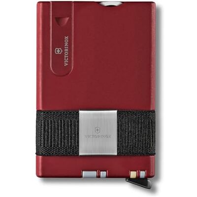 Victorinox Smart Card-portemonnee, 2-in-1 portemonnee met praktisch gereedschap, 10 functies, Zwitsers gemaakt, kaarthouder, y c. Elastische band voor bankbiljetten en bonnetjes, emblematisch rood Victorinox Smart Card-portemonnee, 2-in-1 portemonnee met praktisch gereedschap, 10 functies, Zwitsers gemaakt, kaarthouder, y c. Elastische band voor bankbiljetten en bonnetjes, emblematisch rood