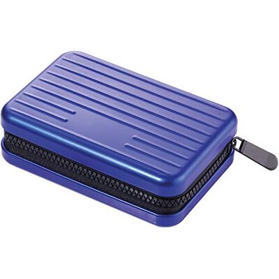 TROIKA Moderne kaartenbox 105 x 70 x 30 mm, Blauw, Modern TROIKA Moderne kaartenbox 105 x 70 x 30 mm, Blauw, Modern