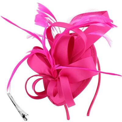 DRESHOW Fascinators Hoed Linten veren op een hoofdband clip cocktail thee party hoeden voor meisjes en vrouwen Eén maat DRESHOW Fascinators Hoed Linten veren op een hoofdband clip cocktail thee party hoeden voor meisjes en vrouwen Eén maat