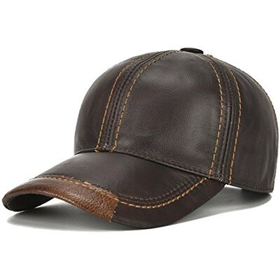 Roffatide Lederen Baseball Cap Verstelbare Winter Hoed Warme Mannen Hoed Roffatide Lederen Baseball Cap Verstelbare Winter Hoed Warme Mannen Hoed