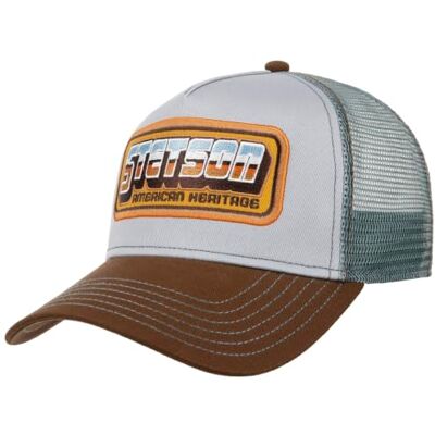 Stetson American Heritage Patch Pet voor heren, honkbalnet, snapback, met vizier, lente, zomer, herfst, winter, eenheidsmaat, blauw-grijs Eén maat Stetson American Heritage Patch Pet voor heren, honkbalnet, snapback, met vizier, lente, zomer, herfst, winter, eenheidsmaat, blauw-grijs Eén maat
