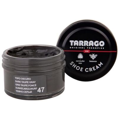 Tarrago Shoe Cream Beschermende crème voor leren schoenen, schoenverzorging, voedt, herstelt en beschermt 50 ml, (47) Donker taupe grijs 50 ml Tarrago Shoe Cream Beschermende crème voor leren schoenen, schoenverzorging, voedt, herstelt en beschermt 50 ml, (47) Donker taupe grijs 50 ml