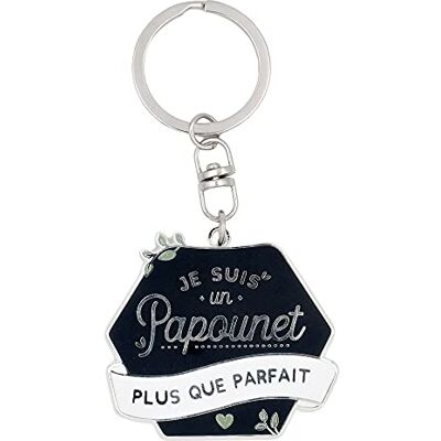 Manahia Papounet sleutelhanger Ik ben een meer dan perfecte papounet cadeau voor papa, Vaderdag Manahia Papounet sleutelhanger Ik ben een meer dan perfecte papounet cadeau voor papa, Vaderdag
