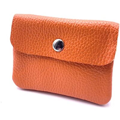 FASHION YOU WANT Sleuteletui dames lederen sleuteletui met ritsvak kaartvak portemonnee kleine portemonnee echt leer, Oranje, retro FASHION YOU WANT Sleuteletui dames lederen sleuteletui met ritsvak kaartvak portemonnee kleine portemonnee echt leer, Oranje, retro