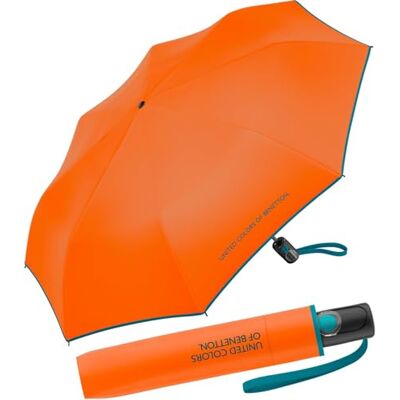 United Benetton FS 2026 Mini parapluie de poche automatique Orange celosia United Benetton FS 2026 Mini parapluie de poche automatique Orange celosia