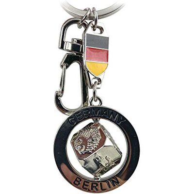 United1871 Een Berlin Souvenirs Sleutelhanger, sleutelhanger, souvenir geschenk, metaal, sleutelhanger, geschikt voor tassen, rugzakken, autosleutels, zilver., S, Sleutelhanger United1871 Een Berlin Souvenirs Sleutelhanger, sleutelhanger, souvenir geschenk, metaal, sleutelhanger, geschikt voor tassen, rugzakken, autosleutels, zilver., S, Sleutelhanger