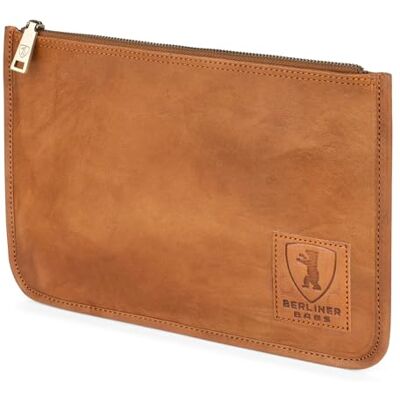 Berliner Bags Theo Vintage lederen aktetas, banktas en reisorganizer voor paspoort, rijkaarten, pennen, bruin, XL, 2 maten, bruin XL Berliner Bags Theo Vintage lederen aktetas, banktas en reisorganizer voor paspoort, rijkaarten, pennen, bruin, XL, 2 maten, bruin XL