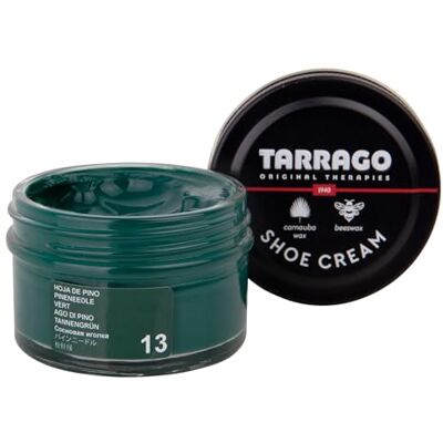 Tarrago Shoe Cream Beschermende crème voor leren schoenen, schoenverzorging, voedt, herstelt en beschermt 50 ml, (13) dennenblad, 50 ml 50 ml Tarrago Shoe Cream Beschermende crème voor leren schoenen, schoenverzorging, voedt, herstelt en beschermt 50 ml, (13) dennenblad, 50 ml 50 ml