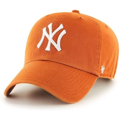47 New York Yankees verstelbare pet clean up MLB, oranje/wit, eenheidsmaat Eén maat 47 New York Yankees verstelbare pet clean up MLB, oranje/wit, eenheidsmaat Eén maat