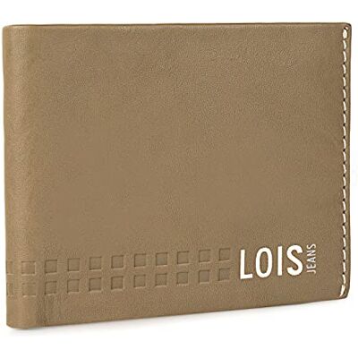 Lois Portemonnee Lederen Portemonnee Portemonnee Heren Functionele en Duurzame Portemonnee Voor Mannen, Heren Portemonnee met Tijdloos, Duurzaam Leer. RFID-Portemonnee., kaki-leer (205507), Casual Lois Portemonnee Lederen Portemonnee Portemonnee Heren Functionele en Duurzame Portemonnee Voor Mannen, Heren Portemonnee met Tijdloos, Duurzaam Leer. RFID-Portemonnee., kaki-leer (205507), Casual