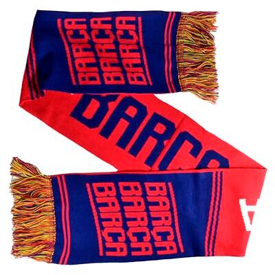 Hy-Pro Officieel gelicentieerde FC Barcelona sjaal HD Jacquard voetbalsupporter sjaal met het iconische clubmerk rood Hy-Pro Officieel gelicentieerde FC Barcelona sjaal HD Jacquard voetbalsupporter sjaal met het iconische clubmerk rood