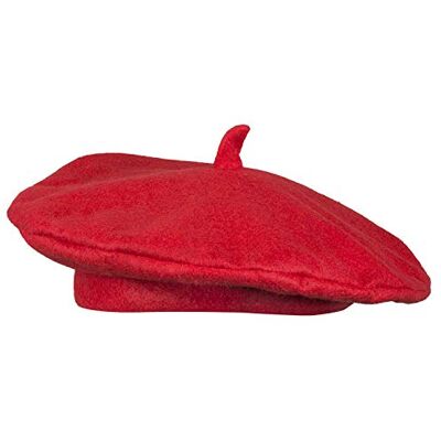 Boland Baskische baret, vilt-look, hoed, pet, Frankrijk, kunstenaar, schilder, hoofddeksel, accessoires, verkleedpartij, carnaval, themafeest Boland Baskische baret, vilt-look, hoed, pet, Frankrijk, kunstenaar, schilder, hoofddeksel, accessoires, verkleedpartij, carnaval, themafeest