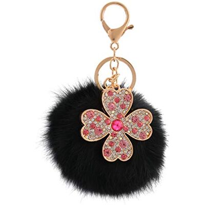 Canarea DIY Mode Lucky Klaverblad Pluche Bal Sleutelhanger Handtas Hanger Decoratie Autosleutel Zachte Glitter Sleutelhanger Sleutelhanger, # 2. Canarea DIY Mode Lucky Klaverblad Pluche Bal Sleutelhanger Handtas Hanger Decoratie Autosleutel Zachte Glitter Sleutelhanger Sleutelhanger, # 2.