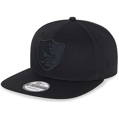 New Era Las Vegas Raiders NFL Black on Black 9Fifty Snapback Cap New Era Las Vegas Raiders NFL Black on Black 9Fifty Snapback Cap