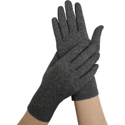Dr. Arthritis Artrose-handschoenen voor dames en heren, ontworpen door artsen, compressiehandschoenen, ter verlichting van pijn, artrose, Raynaud-ziekte, carpaal tunnelsyndroom, pijnlijke gewrichten [grijs, S Dr. Arthritis Artrose-handschoenen voor dames en heren, ontworpen door artsen, compressiehandschoenen, ter verlichting van pijn, artrose, Raynaud-ziekte, carpaal tunnelsyndroom, pijnlijke gewrichten [grijs, S